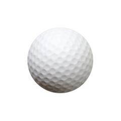 Golf ball isolated on white