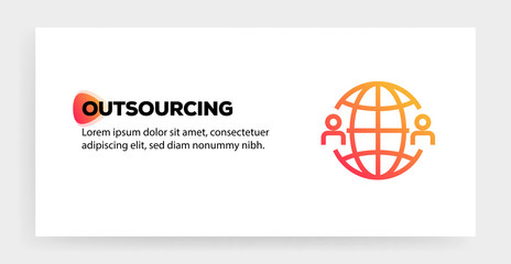 OUTSOURCING ICON CONCEPT