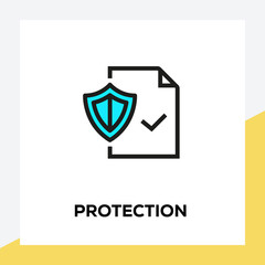 PROTECTION LINE ICON SET