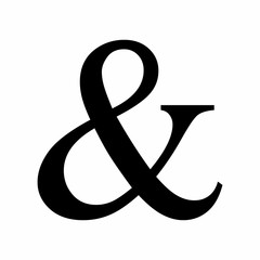 Black Ampersand symbol