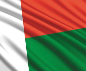 3d waving flag