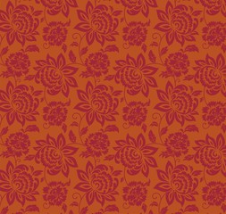 wedding card design, paisley floral pattern , India	