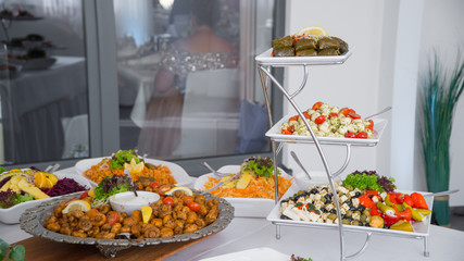 Buffet food, catering food party at restaurant