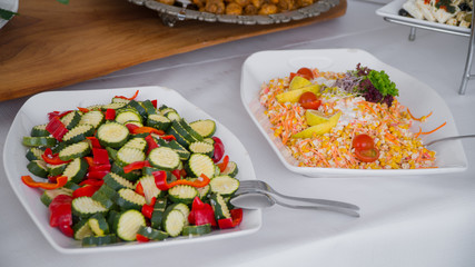 Buffet food, catering food party at restaurant