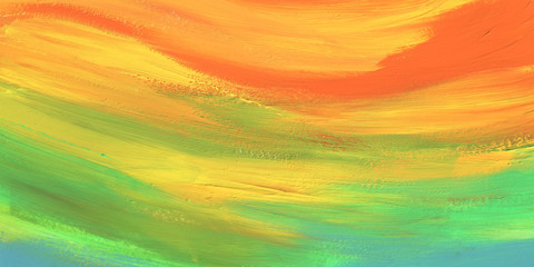 Abstract smear brush stroke acrylic and watercolor painting.  Color texture background.