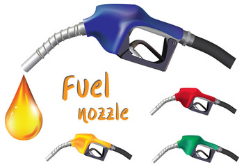 Fuel nozzle with drop vector