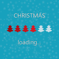 christmas loading concept- vector illustration