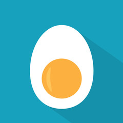 egg half icon- vector illustration