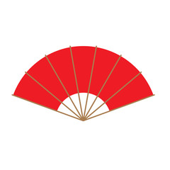asian hand fan icon- vector illustration