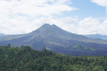 Fototapeta premium see the beauty of the volcano in indonesia