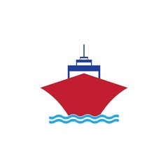 Boat logo template icon design