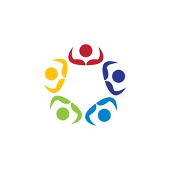 community logo template vector icon design