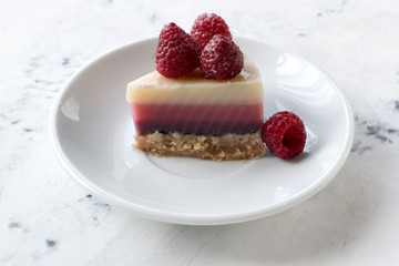 Raw dessert without milk, sugar and flour.