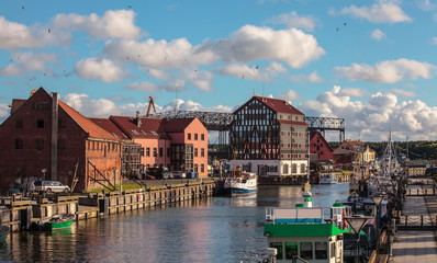 View of old town in Klaipeda