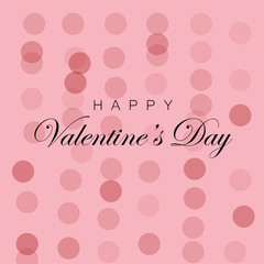 Valentines background pink design, vector illustration