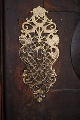 Historic golden doorlock