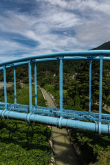 手取川を渡る石川県水道橋