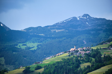 Fototapeta na wymiar View from monastery Saeben to landscape