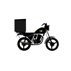Fototapeta premium motorcycle on white background