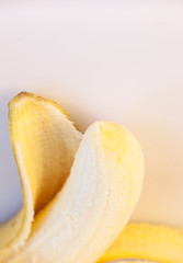 Banana on a white background. Healthy food