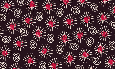 Colorful Flower Pattern Background