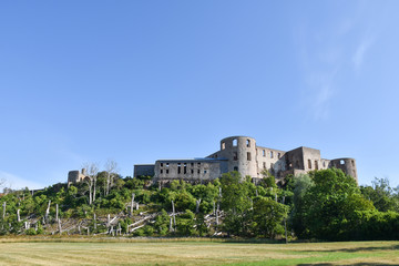 Fototapeta premium Borgholm Castle ruins, a landmark in Sweden