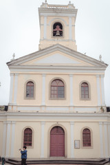 scenery and tourist attractions in Taipa Village in Macau, China