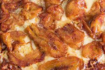 Pizza detail in macro