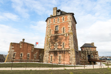 Camaret-sur-Mer, France. The Tour Vauban (Vauban Tower), a defensive tower on the Sillon