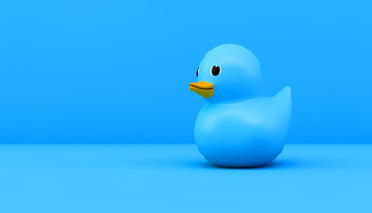 blue rubber duck