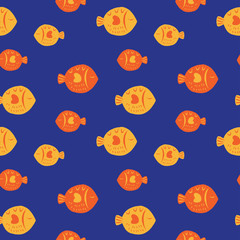 Fish print pattern