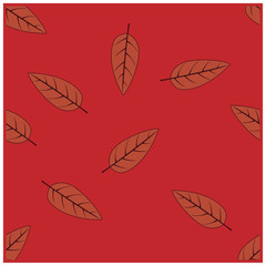 simple seamless pattern a leaf design vector