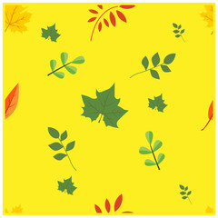 simple seamless pattern a leaf design vector