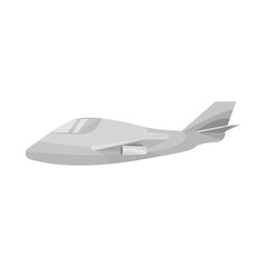 Isolated object of aeroplane and space symbol. Collection of aeroplane and airborne stock vector illustration.