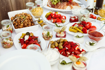 Essen am Buffet