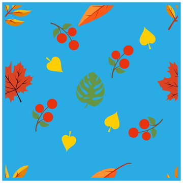 simple seamless pattern a leaf design vector