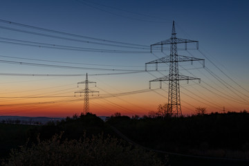 Fototapeta premium Industrial Area sunrise