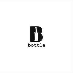 letter B for bottle logo design inspiration