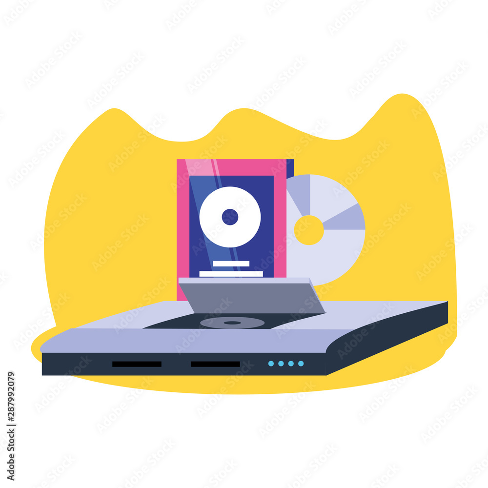 Poster video game console with compact disk
