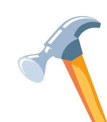 hammer tool handle isolated icon