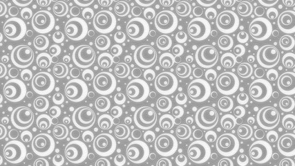 Fototapeta na wymiar Grey and White Seamless Geometric Circle Background Pattern Image