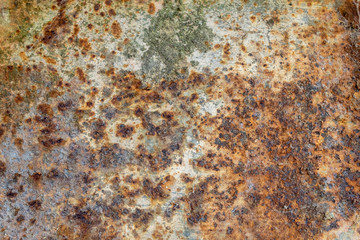 Old Weathered Rusty Corrugated Metal Texture