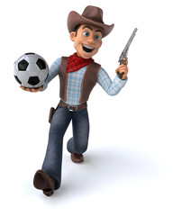 Fun Cowboy - 3D Illustration