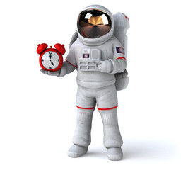 Fun astronaut - 3D Illustration © Julien Tromeur
