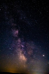 The Milky Way and the stars in the beautiful night sky