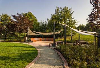 Debnicki Park in Krakow, Poland