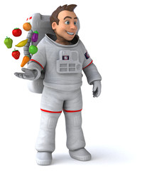 Fun astronaut - 3D Illustration