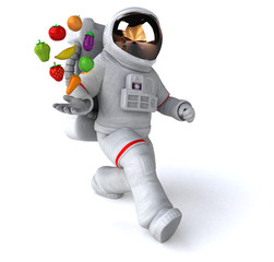 Fun astronaut - 3D Illustration