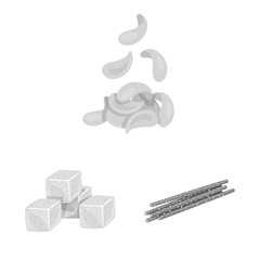 Vector design of product and menu icon. Set of product and bar vector icon for stock.