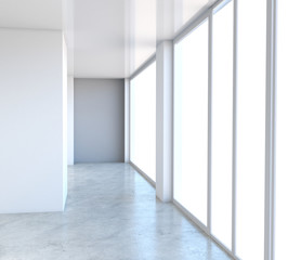 Obraz na płótnie Canvas empty pavilion, interior visualization, 3D illustration